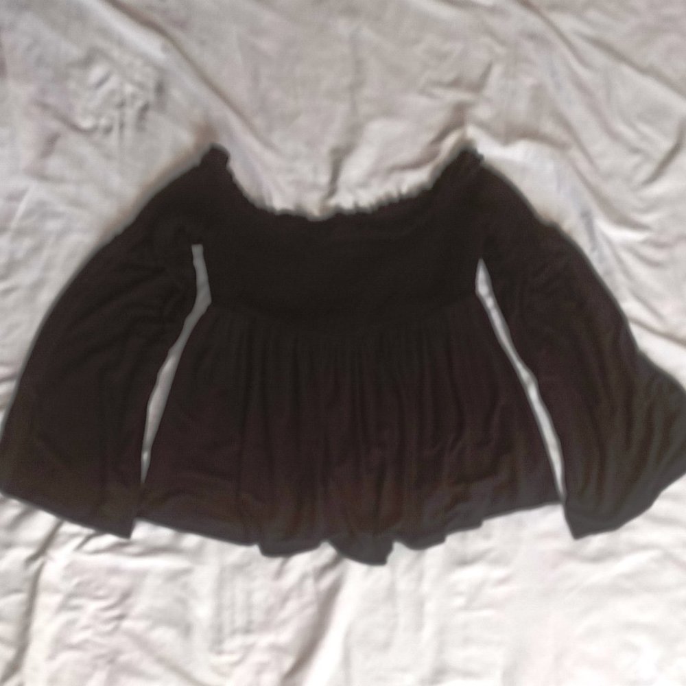 Mossimo Black Bottom Flare Shirt
